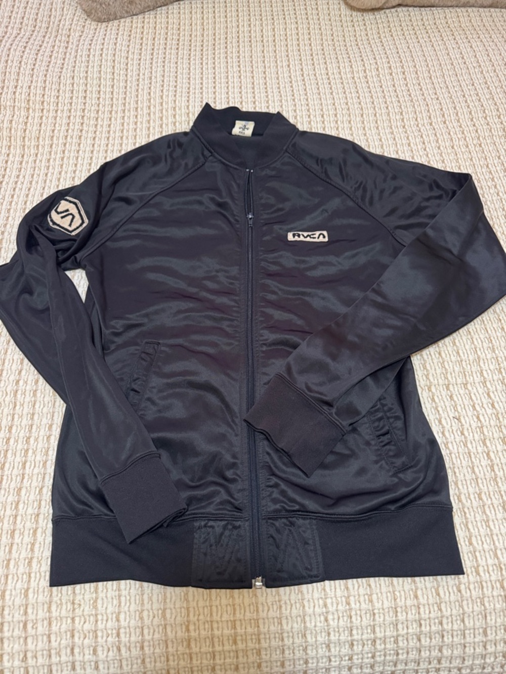 RVCA Black Men’s Bomber Track Jacket
